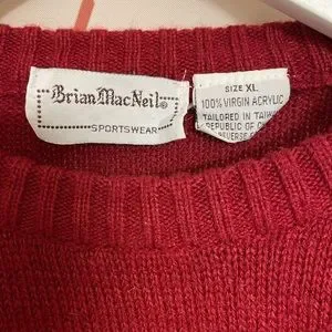 brian macneil | Sweaters | Vintage Acrylic Mens Sweater | Poshmark
